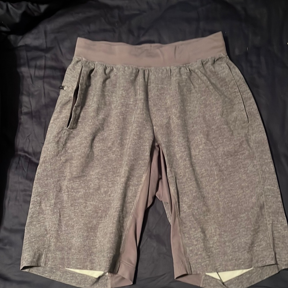 Mens grey lululemon shorts